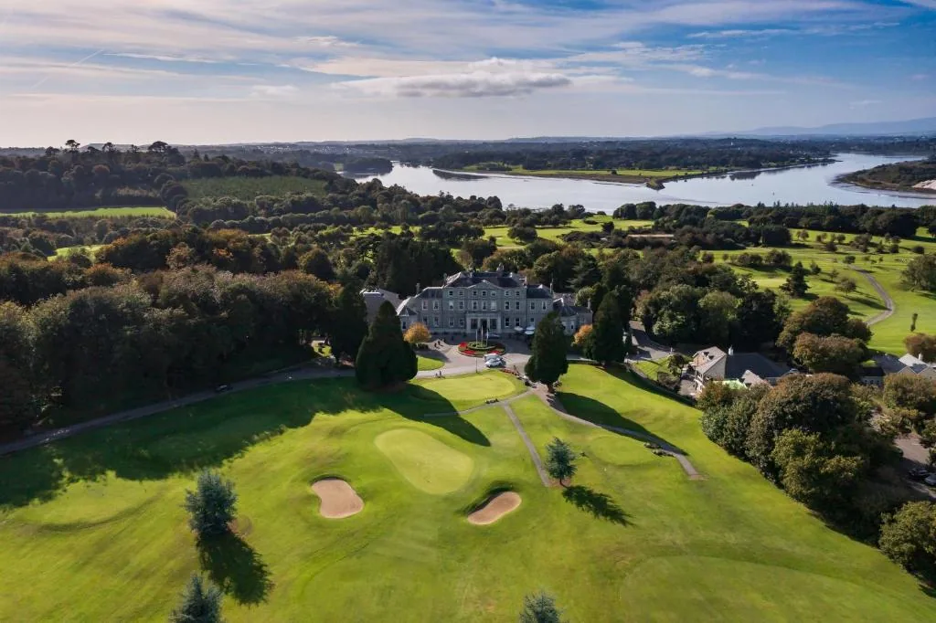 Faithlegg House Hotel and grounds from the air